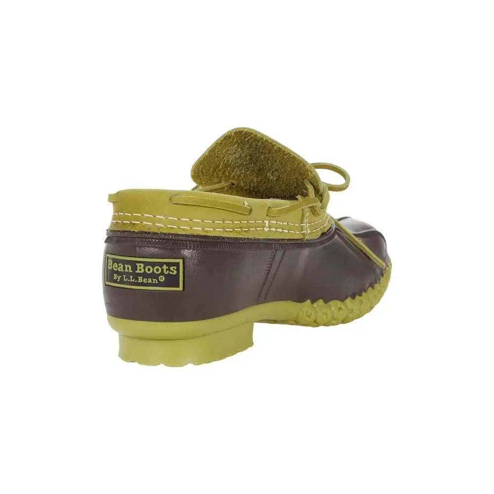 L.L.BEAN BEAN BOOTS RUBBER MOC COASTAL MOSS/BEAN BOOT BROWN/COASTAL MOSS 6 B (M)